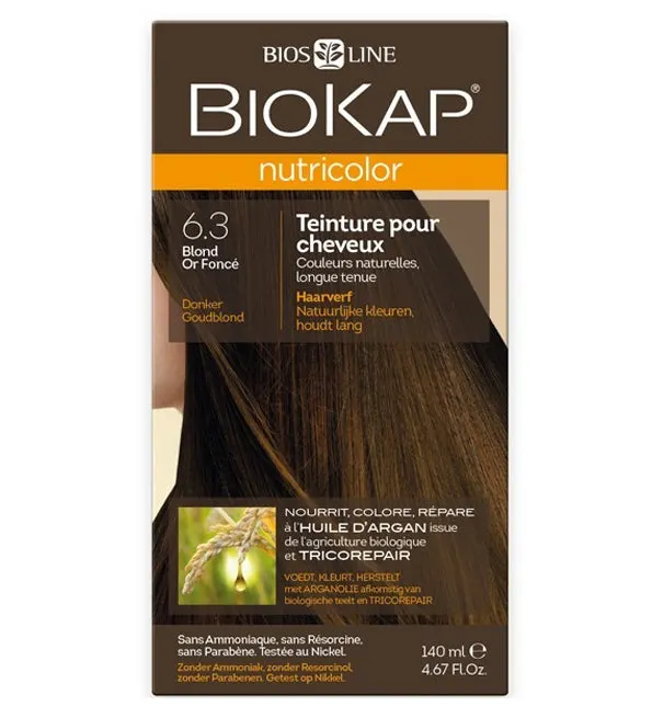 Biokap Nutricolor 6.3 أشقر ذهبي داكن