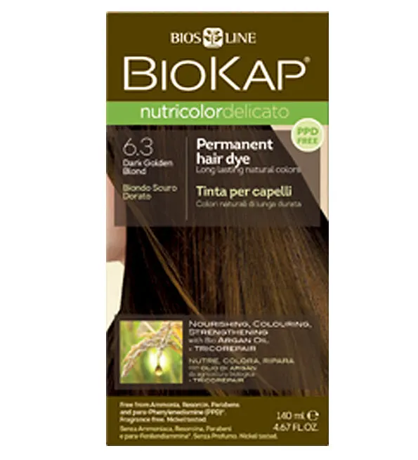 Biokap Nutricolor Delicato 6.3 Blond foncé doré