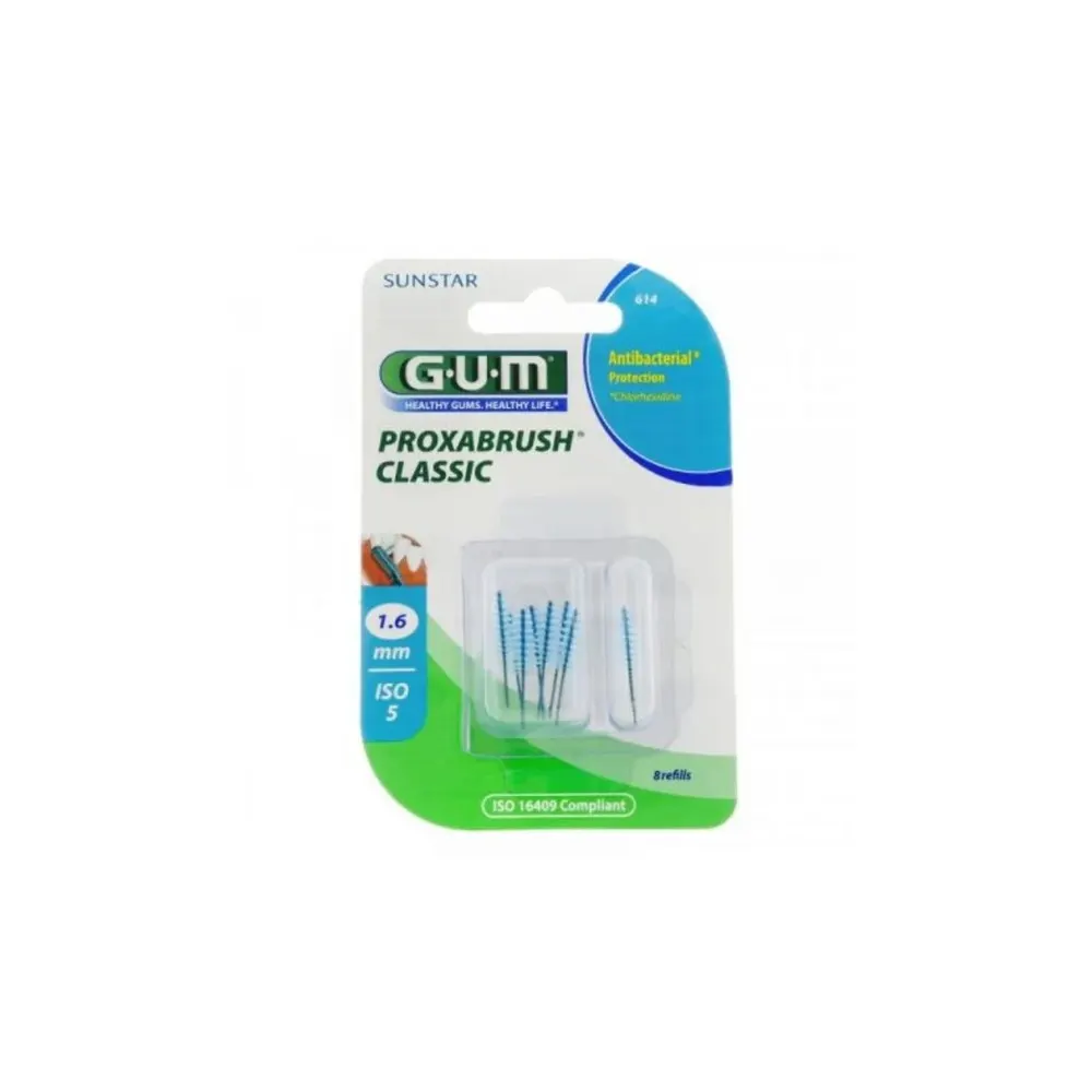 GUM Coniq Fine 614M8 تعبئة فرشاة بين الأسنان