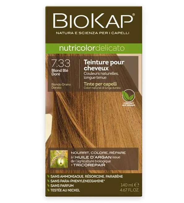 Biokap Nutricolor Delicato 7.33 Blond doré intense