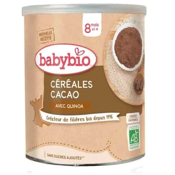 Babybio Céréales bio bébé cacao dès 8 mois 220 g