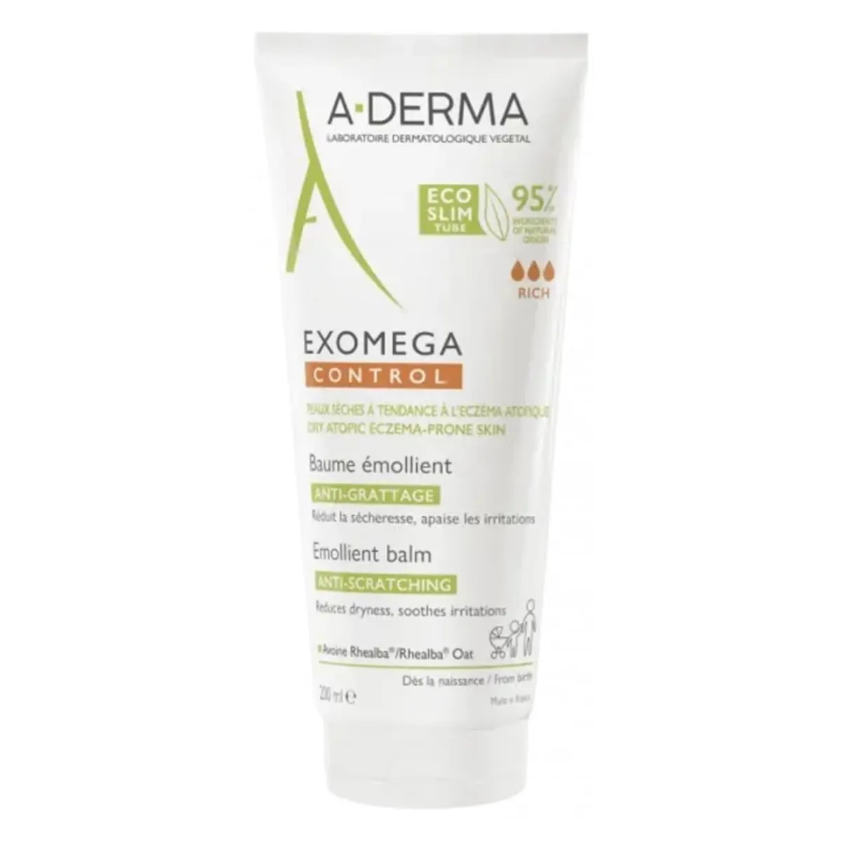 A-Derma Exomega Control بلسم مطري 200 مل