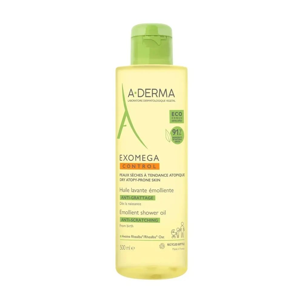 A-Derma Exomega زيت غسول مطري ضد الحكة 500 مل