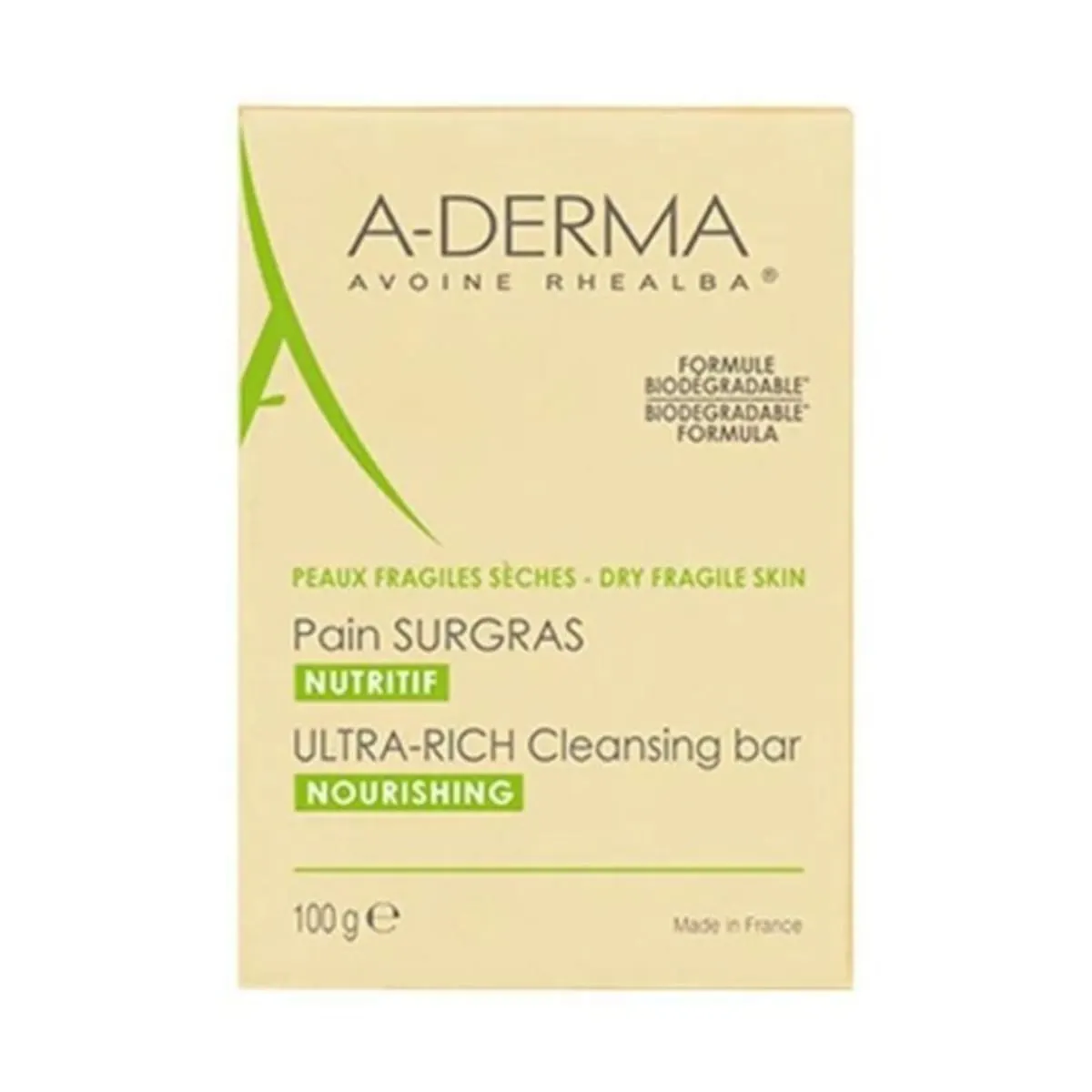 A-Derma صابون مغذٍ غني جدًا بالدهون 100 غ