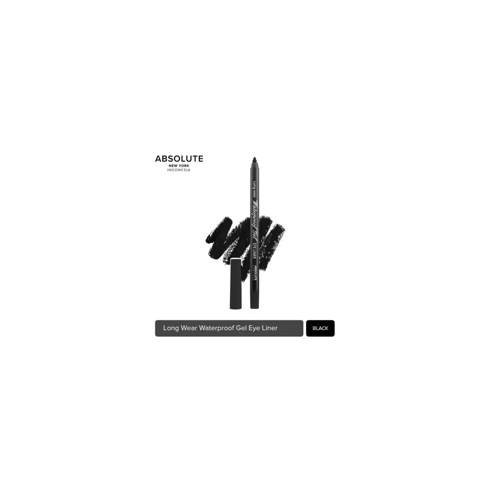 Absolute New York Waterproof أيلاينر جل مقاوم للماء Black