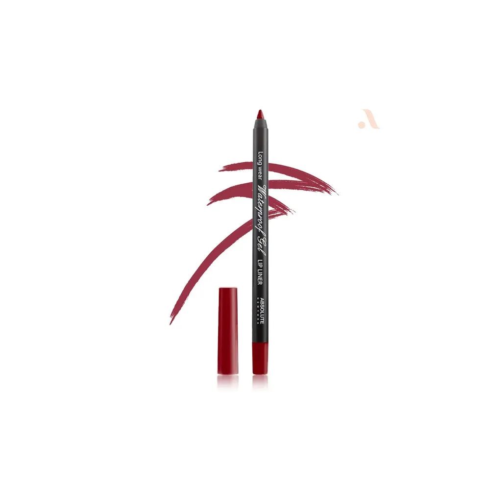 ABSOLUTE NEW YORK WATERPROOF GEL LIP LINER - TRUE RED