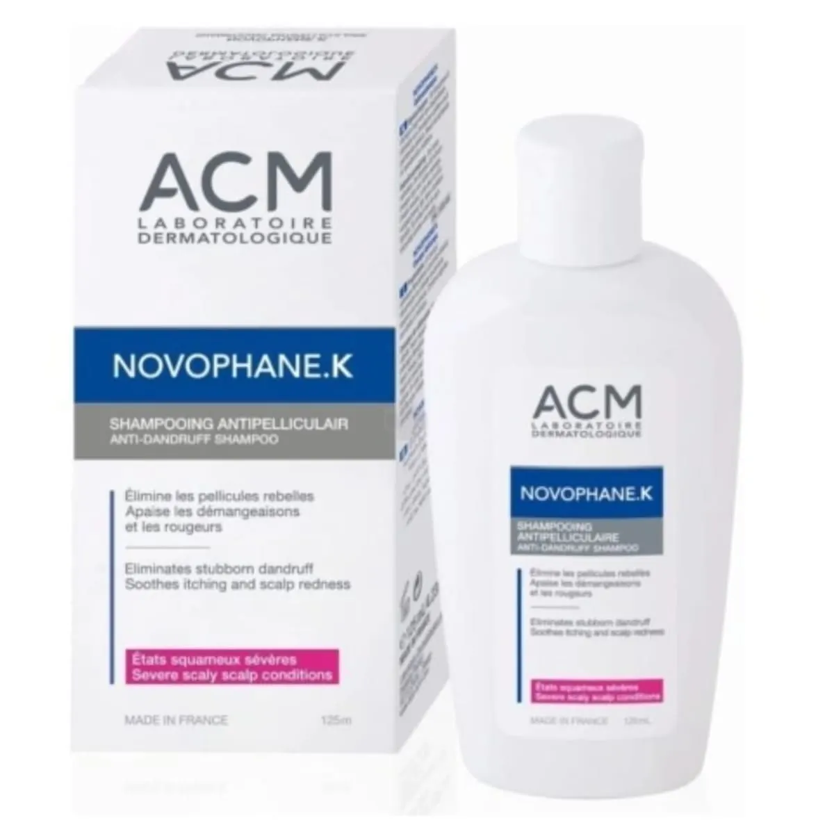 ACM Novophane DS شامبو للقشرة المعتدلة 125 مل
