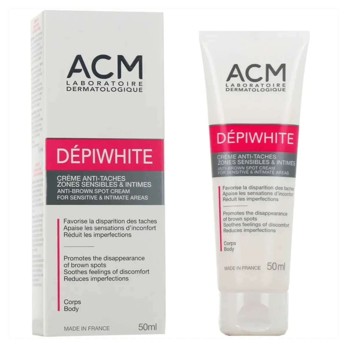 ACM Dépiwhite كريم ضد البقع للمناطق الحساسة والحميمة 50 مل