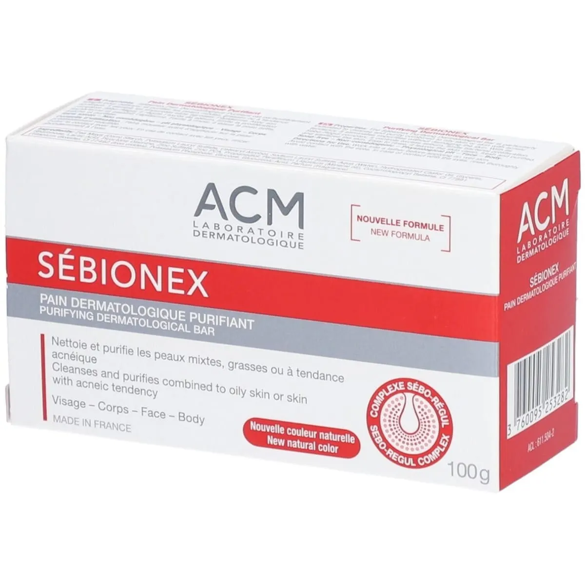 ACM Sébionex لوح منقي للبشرة 100 غ