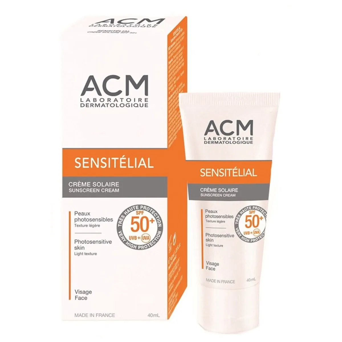ACM Sensitélial Gel solaire SPF 50 40 ml