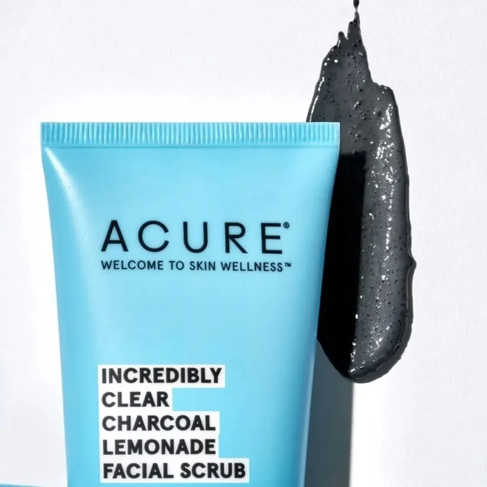 ACURE Incredibly Clear Charcoal Lemonade مقشر للوجه 118 مل