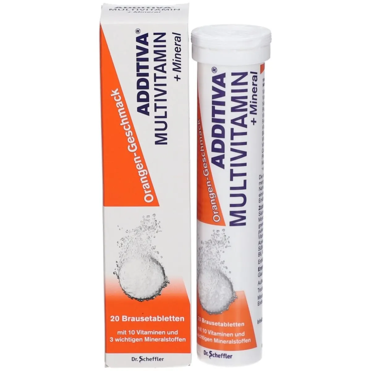 ADDITIVA MULTIVITAMINES GOUT ORANGE 20 COMPRIMES