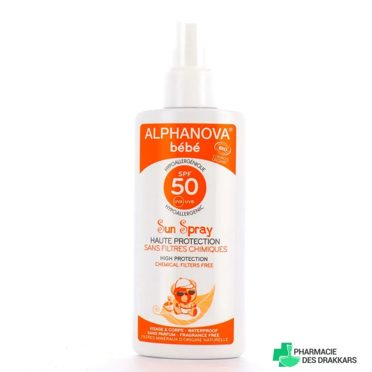 ALPHANOVA BEBE SPRAY SOLAIRE SPF50 BIO 125 G