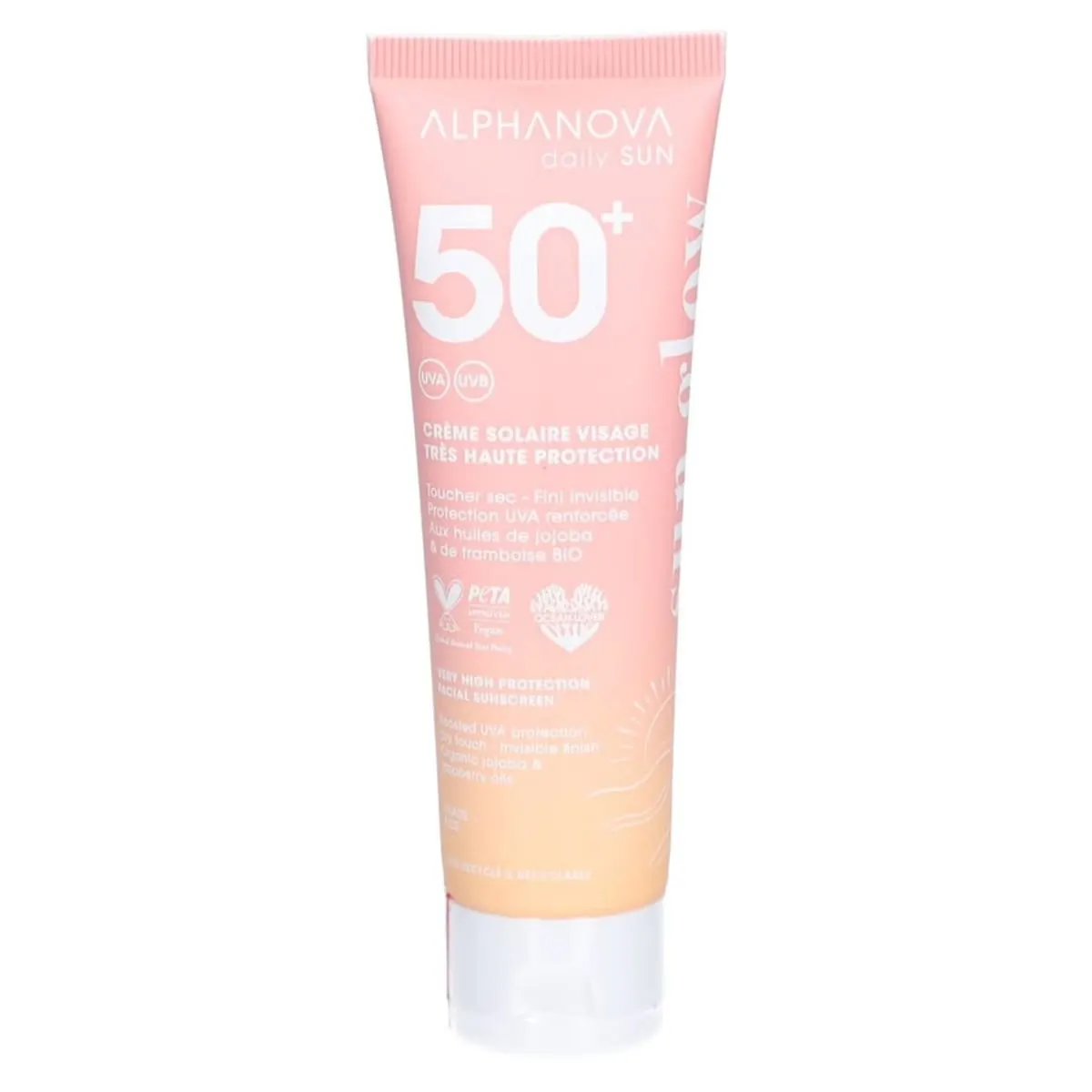 ALPHANOVA DAILY SUN CREME SOLAIRE VISAGE SPF 50+ SUN GLOW 50 ML