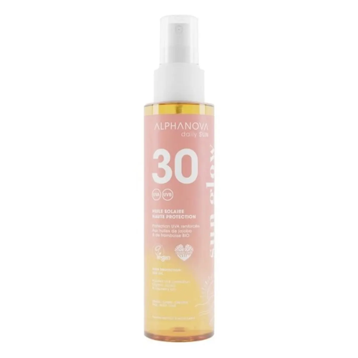 ALPHANOVA DAILY SUN SPF 30 HUILE SOLAIRE SUN GLOW 125 ML