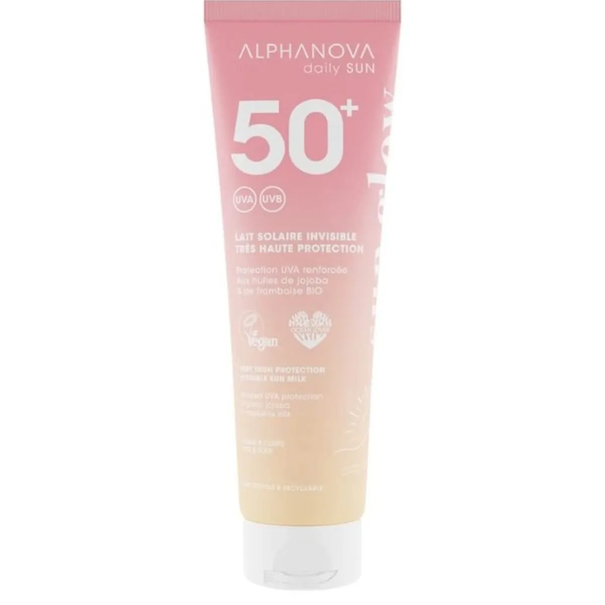 ALPHANOVA DAILY SUN SPF 50+ LAIT SOLAIRE INVISIBLE SUN GLOW 150 ML