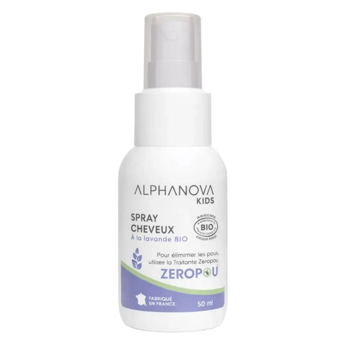 Alphanova Kids Spray Cheveux Lavande Bio 50 ml – Protection Naturelle Enfant