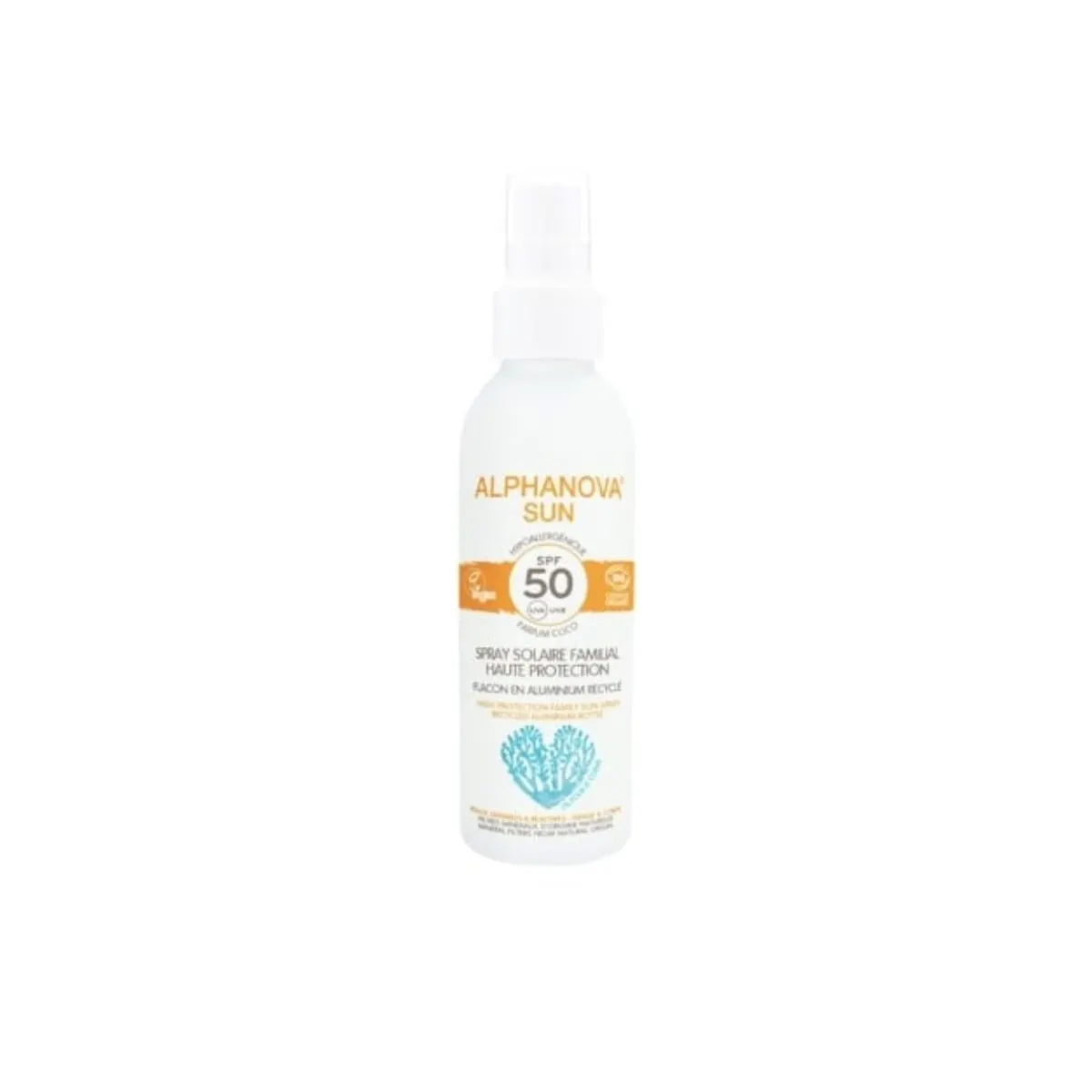 ALPHANOVA SPRAY SOLAIRE FAMILIAL SPF 50 BIO 150 G