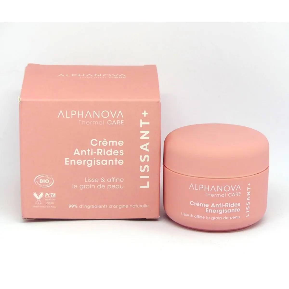 Alphanova Thermal Care Lissant + Crème Anti-Rides Énergisante Bio 50 ml