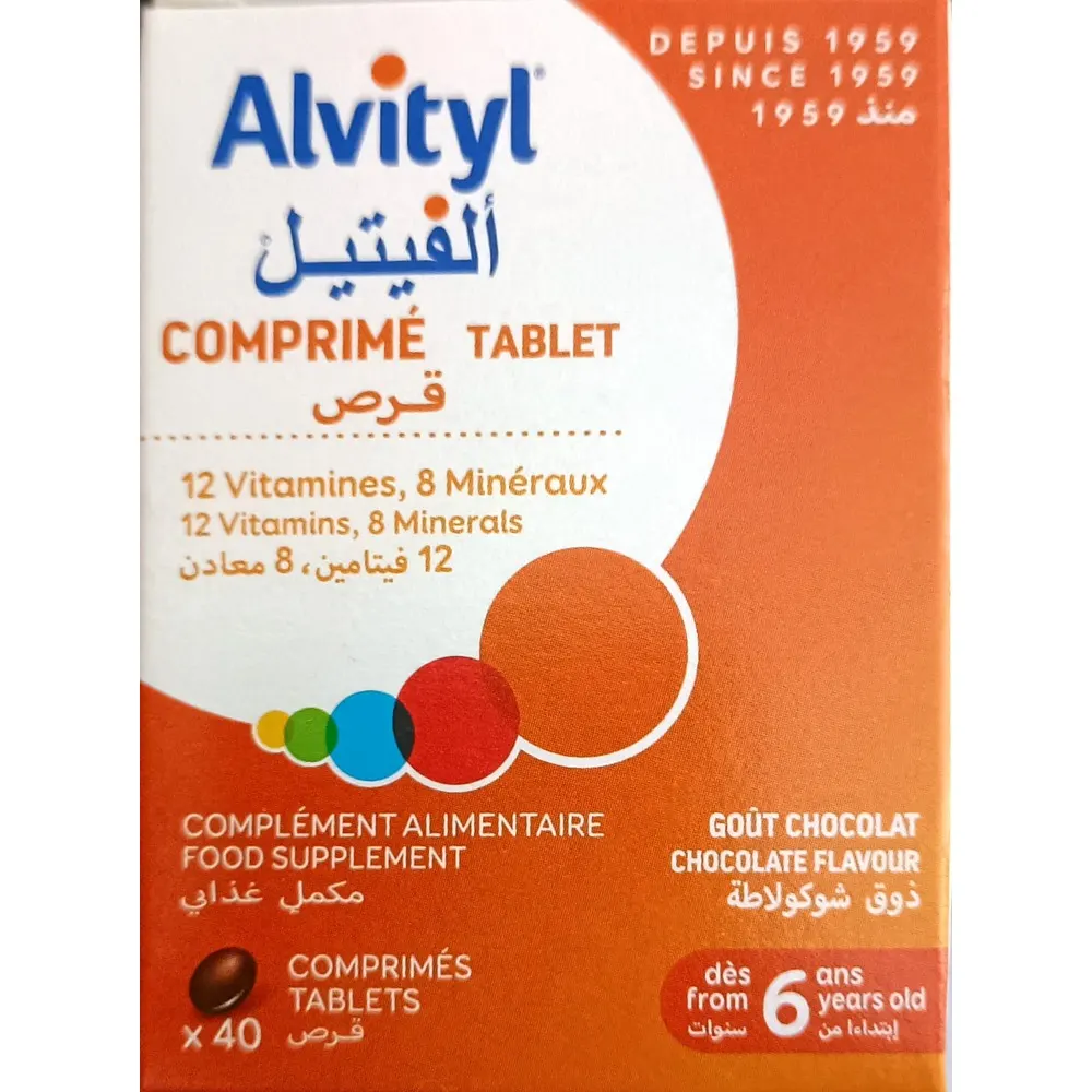ALVITYL VITALITÉ MULTIVITAMINES 40 COMPRIMÉS