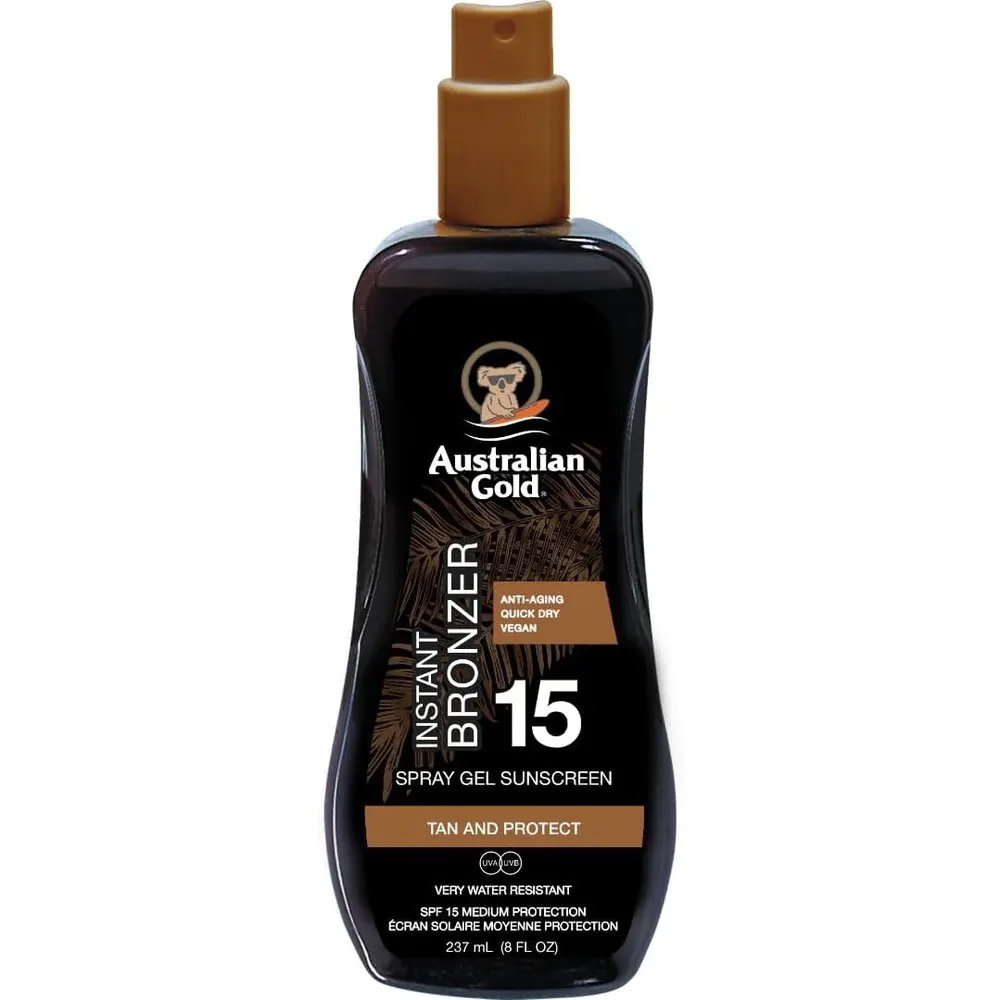 Australian Gold جل بخاخ بمادة مسمّرة SPF 15 237 مل