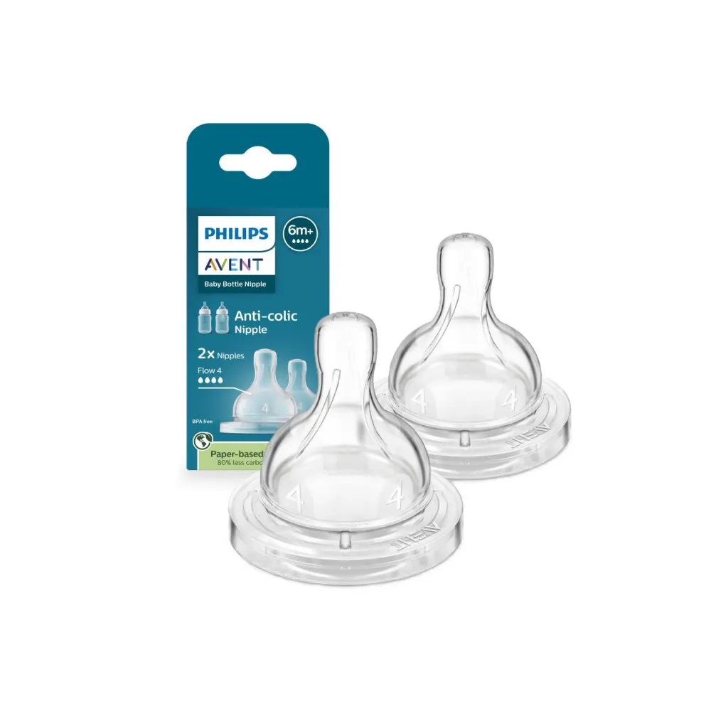 Avent SCF634/27 Tétine anti-colique 6 mois et + (débit rapide)