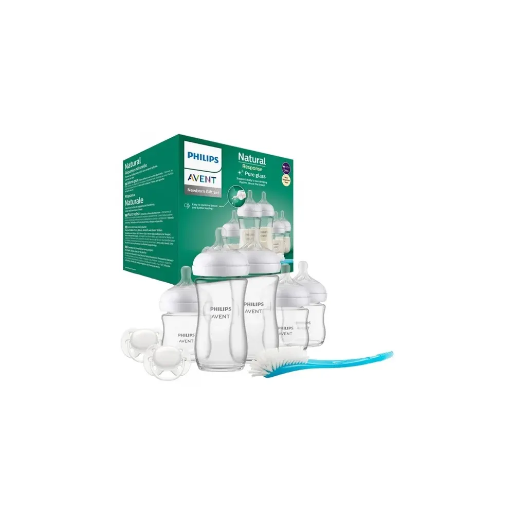 AVENT Stériliser et Conserver Advanced = Biberon Natural Glass 240ml + Sucette Ultra Soft 0-6 Mois Offerts