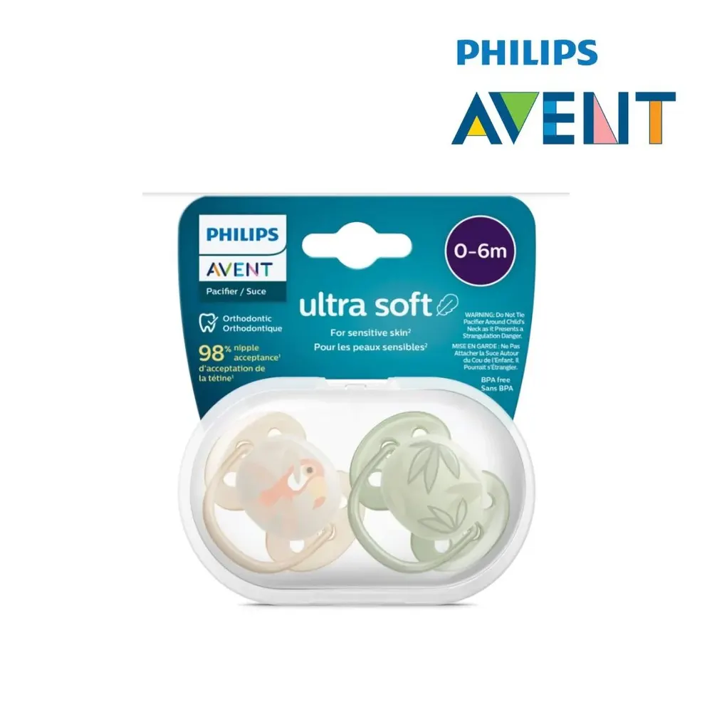 AVENT Sucette Air 0-6M Boy + Sucette Soft 0-6M Boy – 50% sur le 2ème