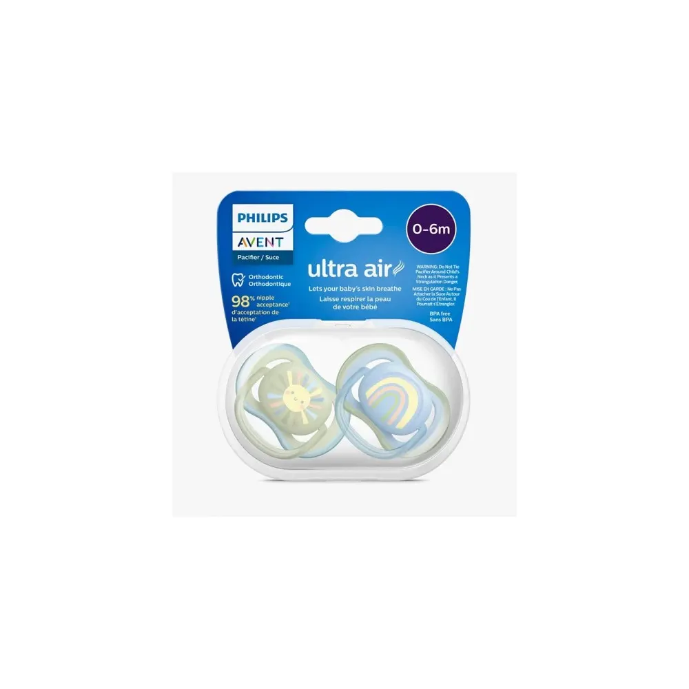 AVENT SUCETTE ULTRA AIR 0-6M BOY SCF085/58