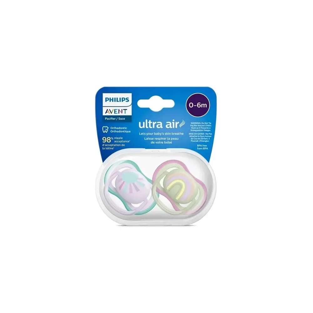 AVENT SUCETTE ULTRA AIR 0-6M GIRL SCF085/59