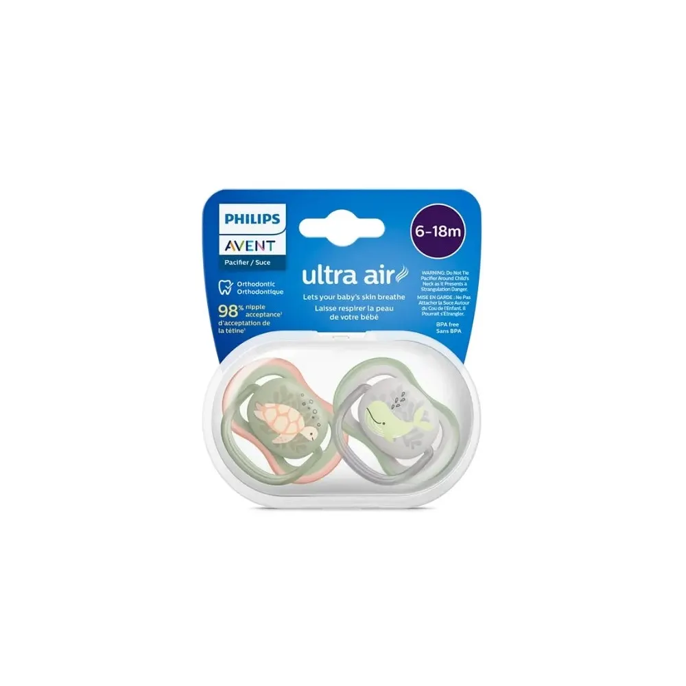 AVENT SUCETTE ULTRA AIR 6-18M BOY SCF085/60