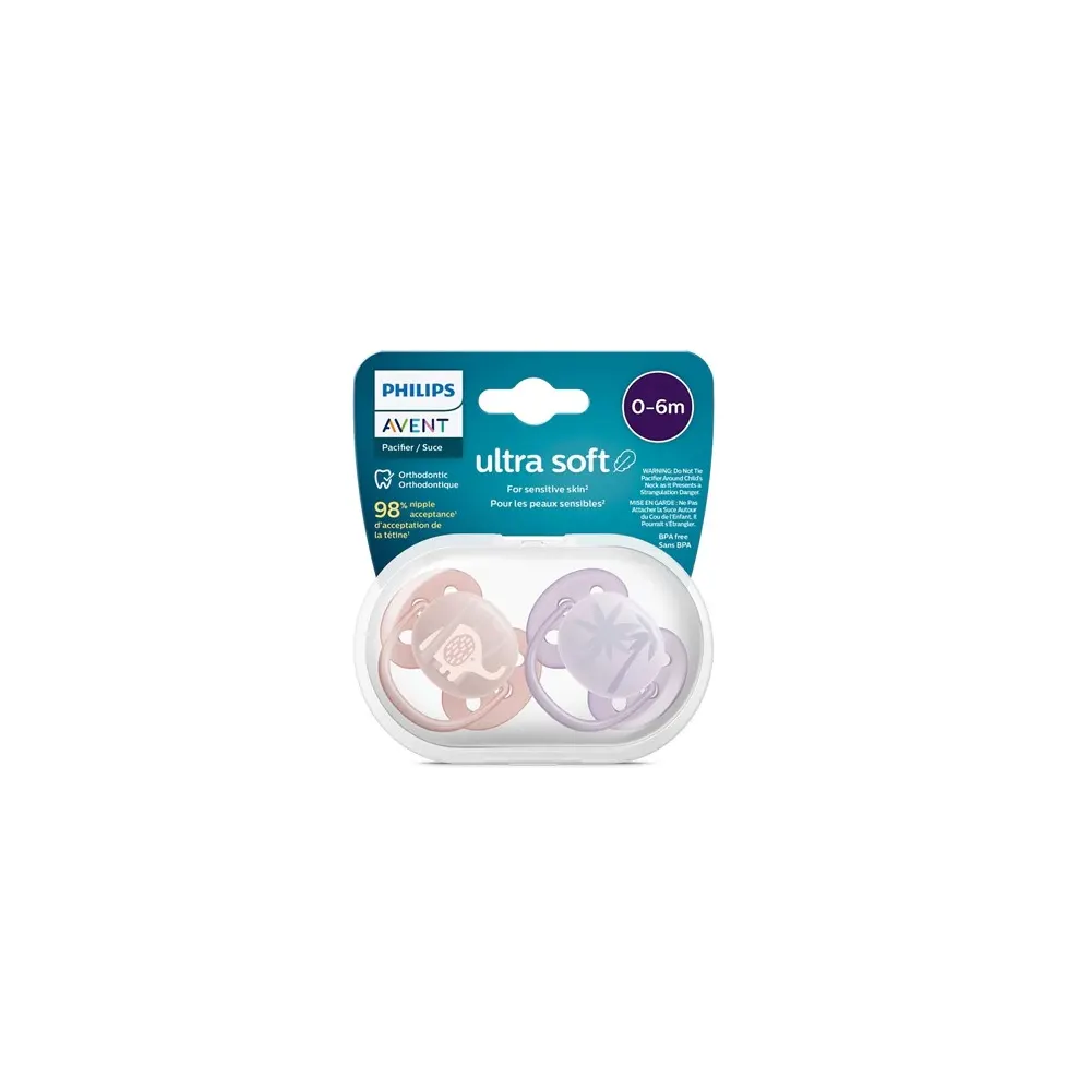 Avent Sucette Ultra Soft 0-6m Girl Scf091/09
