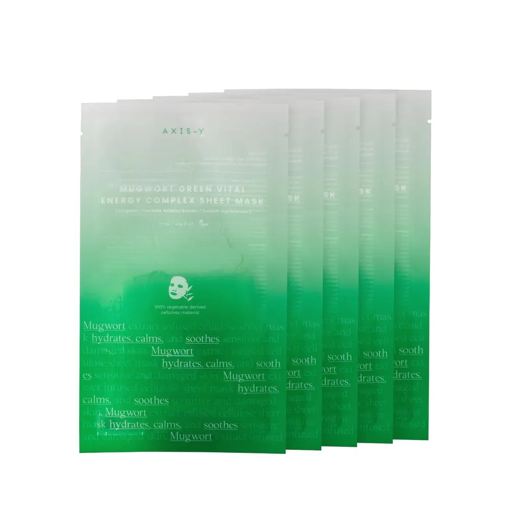 Axis-Y Mugwort Green Vital Energy Complex Sheet Mask ماسك ورقي عبوة 5