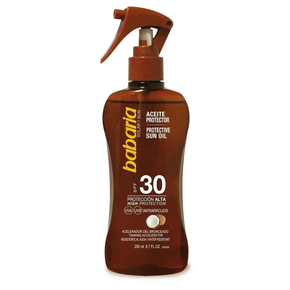 Babaria Sun Protective Sun Oil زيت شمسي واقٍ SPF 30 - 200 مل