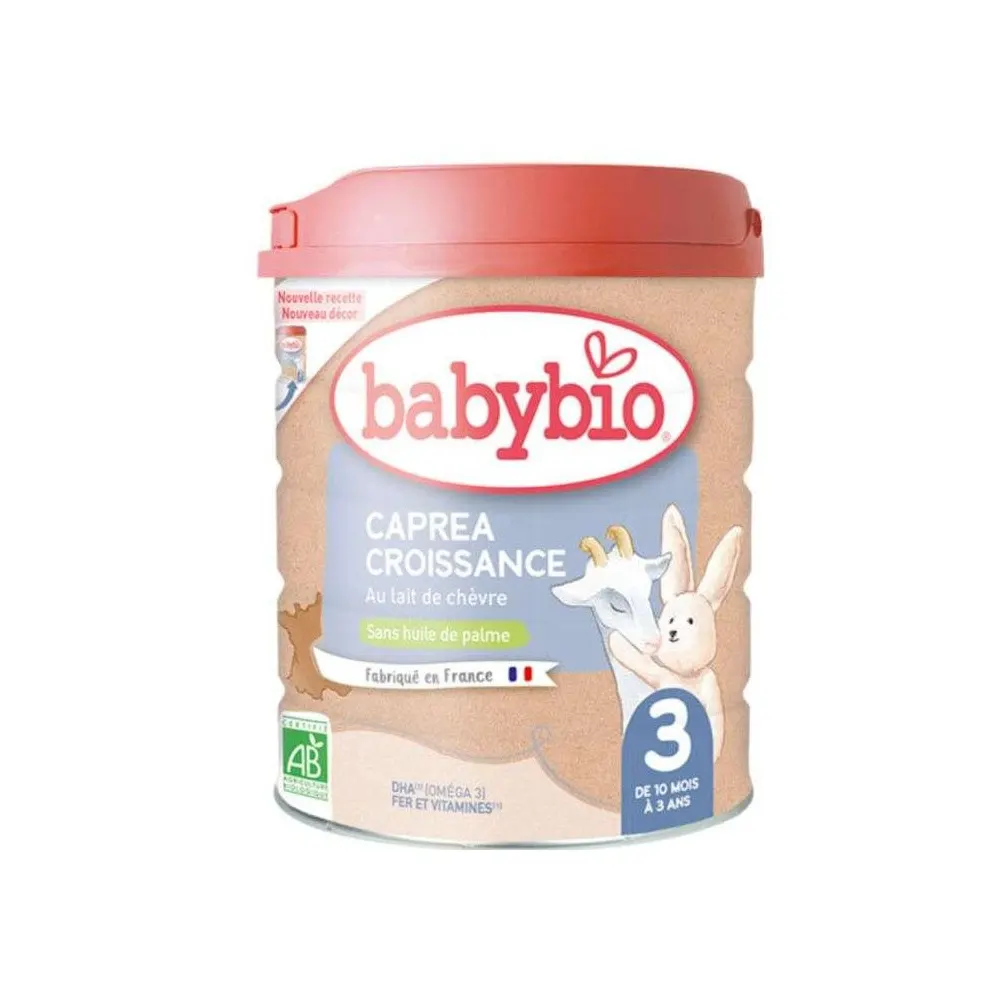 BABYBIO CAPREA 3 AU LAIT DE CHÈVRE 800G DE 10 MOIS A 3 ANS