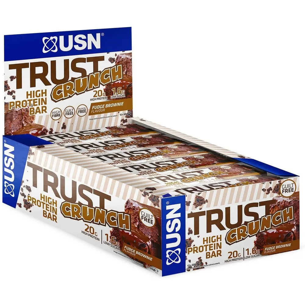 baR1 Barre Crunch لوح 60 غرام Brownie au Fudge 20 غ بروتين + 220 سعرة حرارية