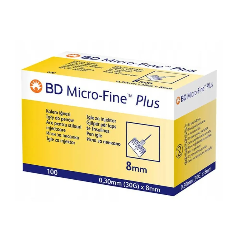 BD Micro-Fine Plus إبر الأنسولين 30G × 8 مم