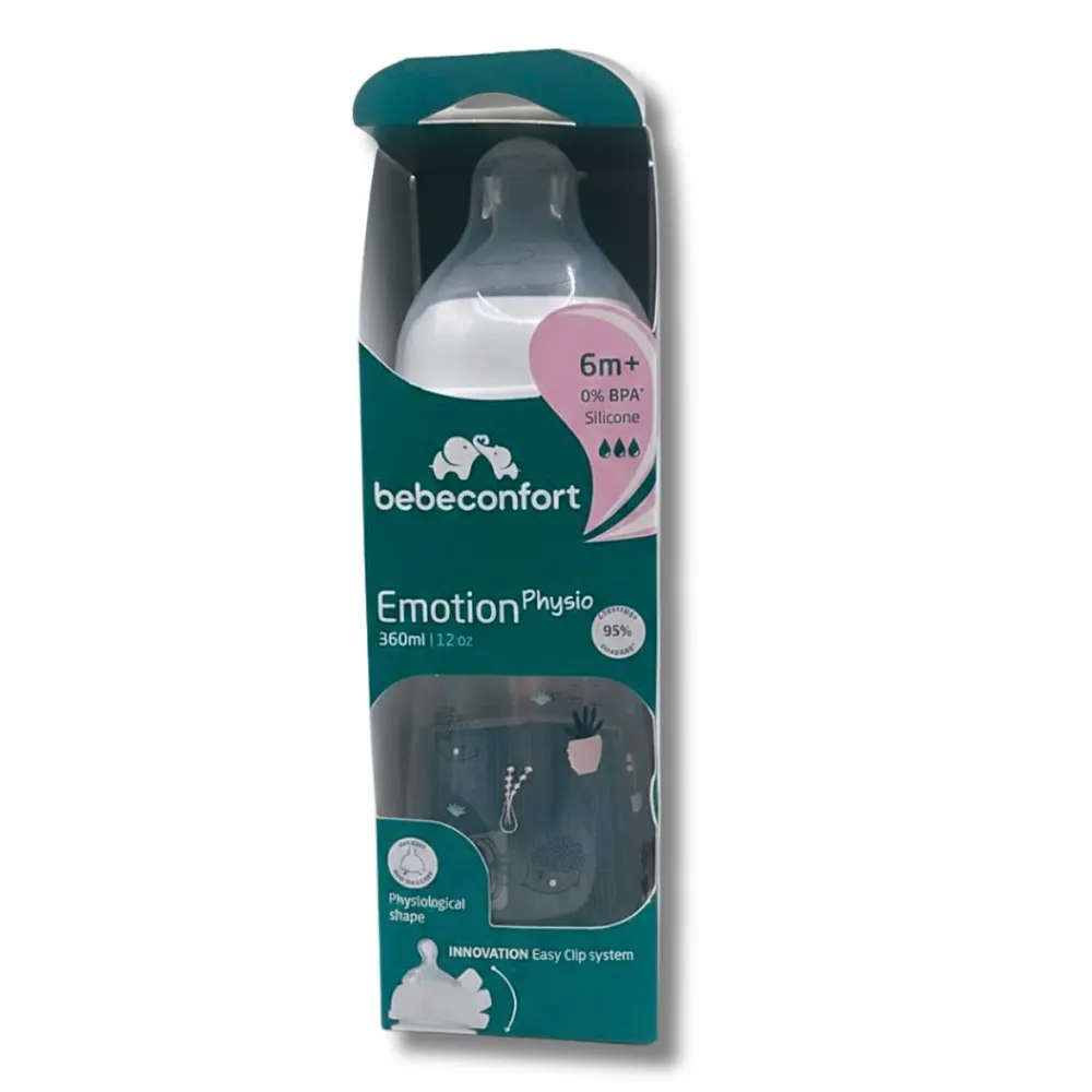 Bebe Confort Biberon Emotion Physio PP +6m 360ml Bleu Urban Garden