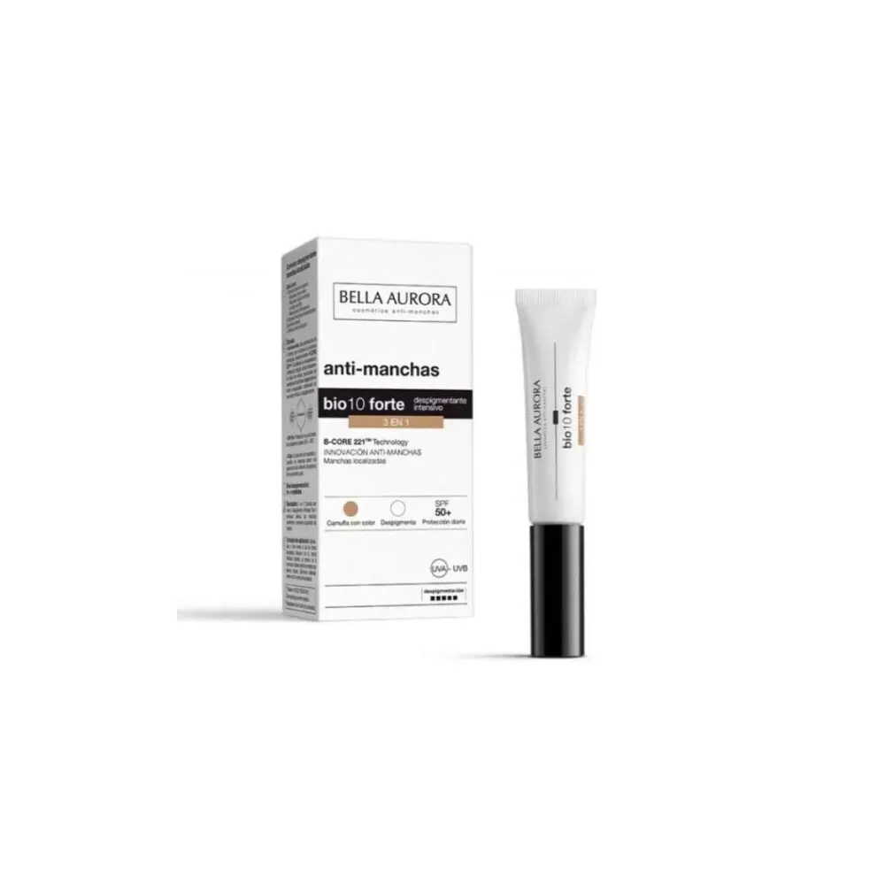 Bella Aurora Bio10 Forte 3 في 1 ضد البقع SPF 50+ ملون 10 مل