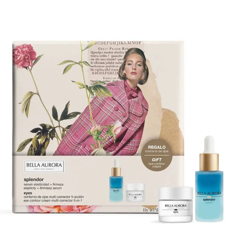 Bella Aurora طقم Serum Splendor للمرونة والتماسك + كريم لمحيط العين 15 مل