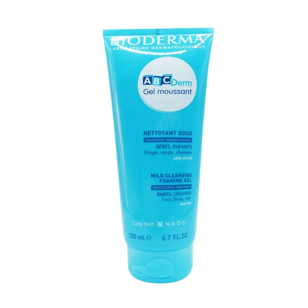 BIODERMA ABCDERM GEL NETTOYANT MOUSSANT DOUX 200 ML