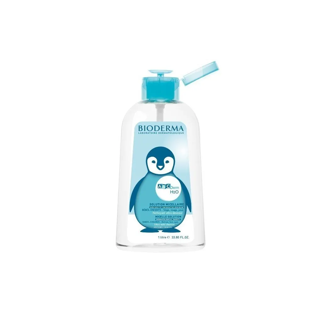 BIODERMA ABCDERM H2O SOLUTION MICELLAIRE NETTOYANT ULTRA DOUCEUR 1L