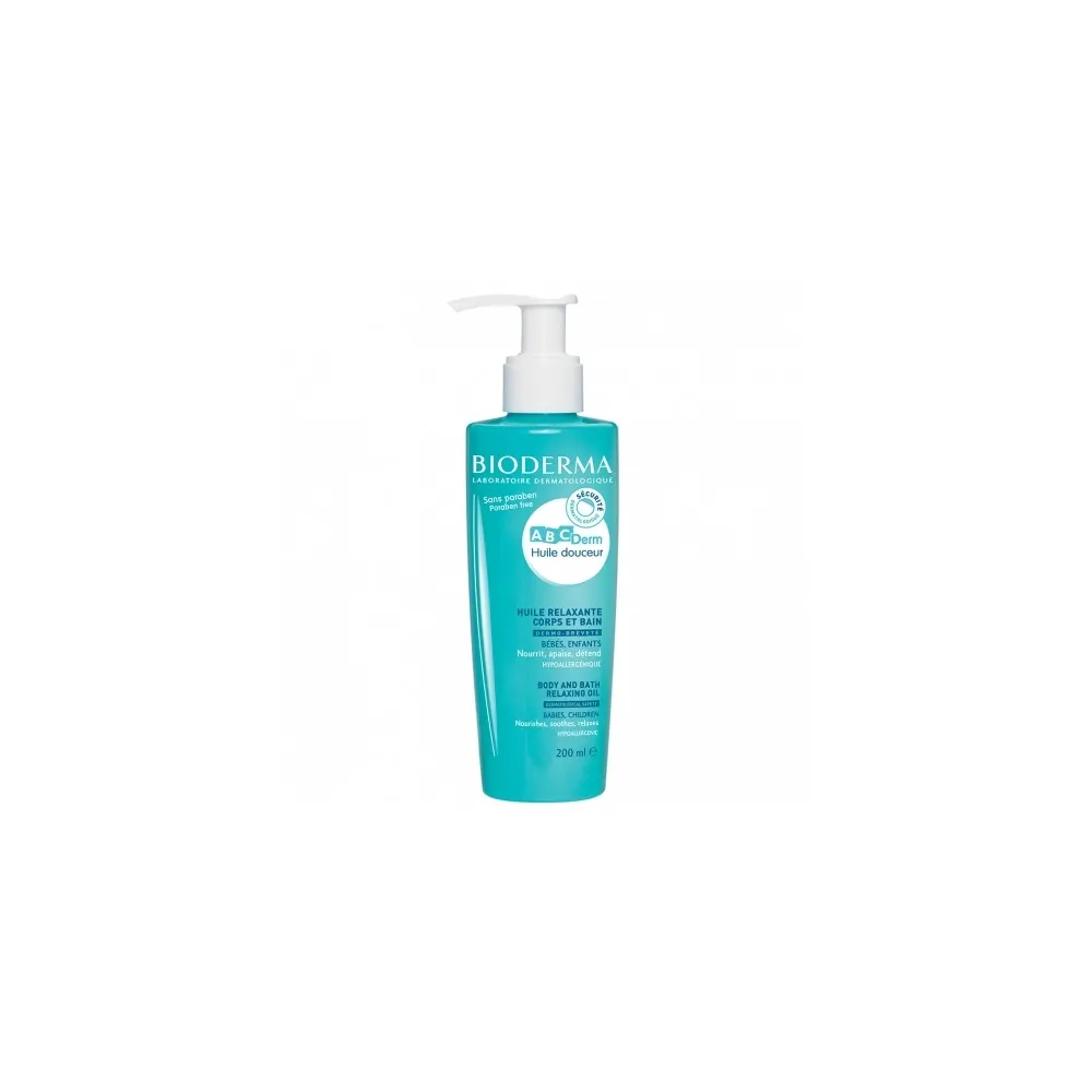 BIODERMA ABCDERM HUILE DOUCEUR RELAXANTE CORPS ET BAIN 200ML