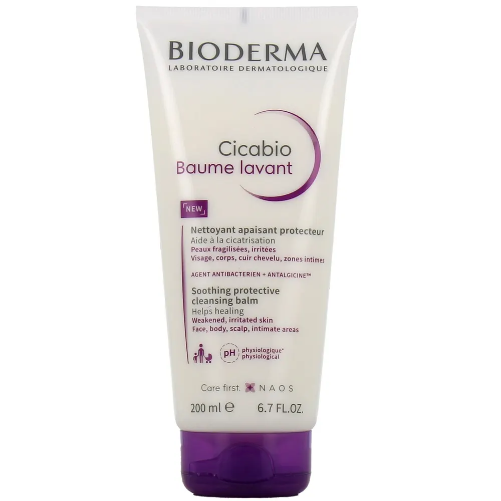 Bioderma Cicabio - بلسم غسول منظف مهدئ وواقٍ - 200 مل