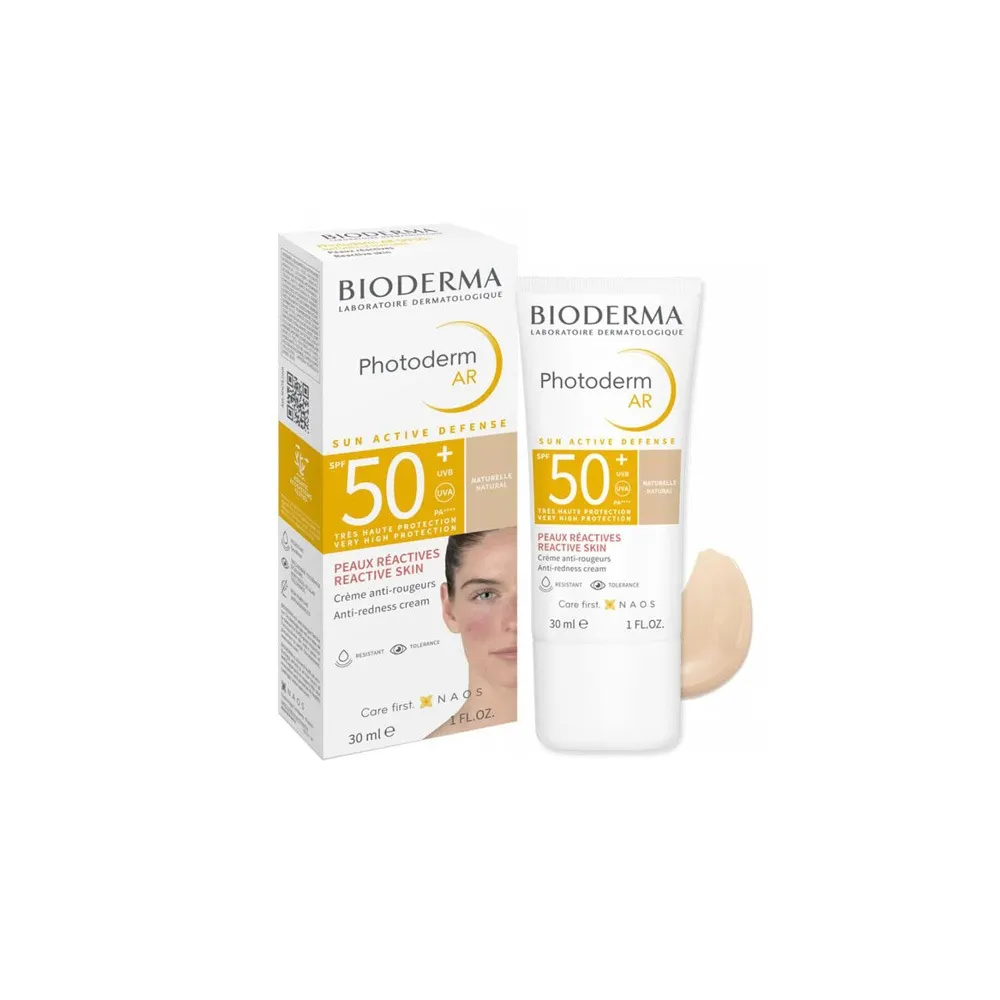 Bioderma Photoderm AR teinte naturelle SPF50+ 30ml + Sensibio Huile Nettoyante 150ml = Sac Offert