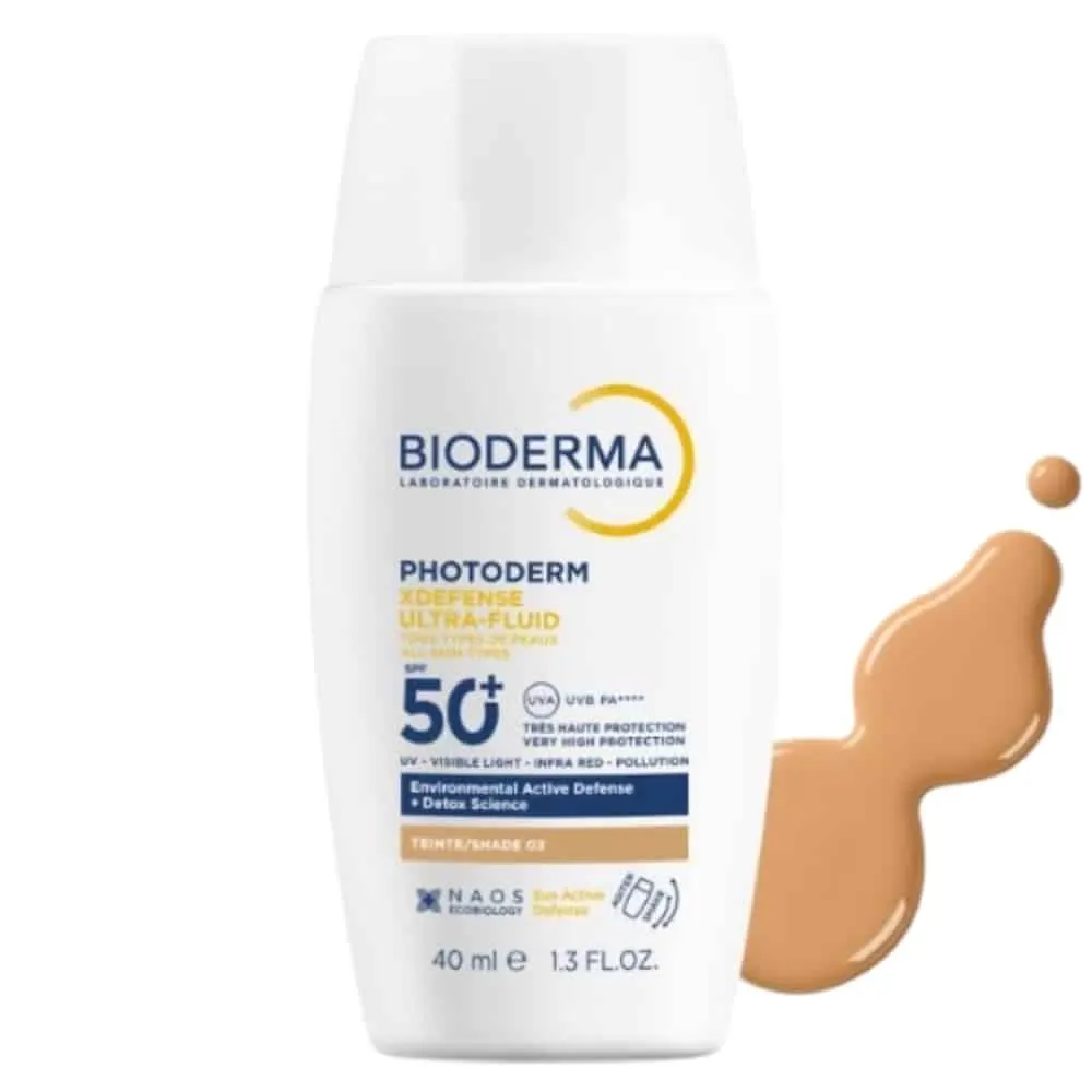 Bioderma Photoderm XDefense Ultra Fluide ملون SPF50+ لون 03 40 مل = حقيبة قماشية هدية