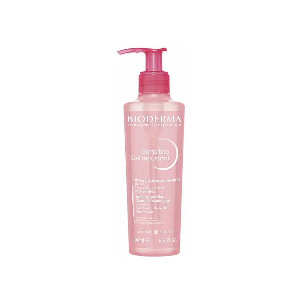 Bioderma – Sensibio Gel Moussant Nettoyant Douceur – 200 Ml + Défensive Crème Active Apaisante – 40ml
