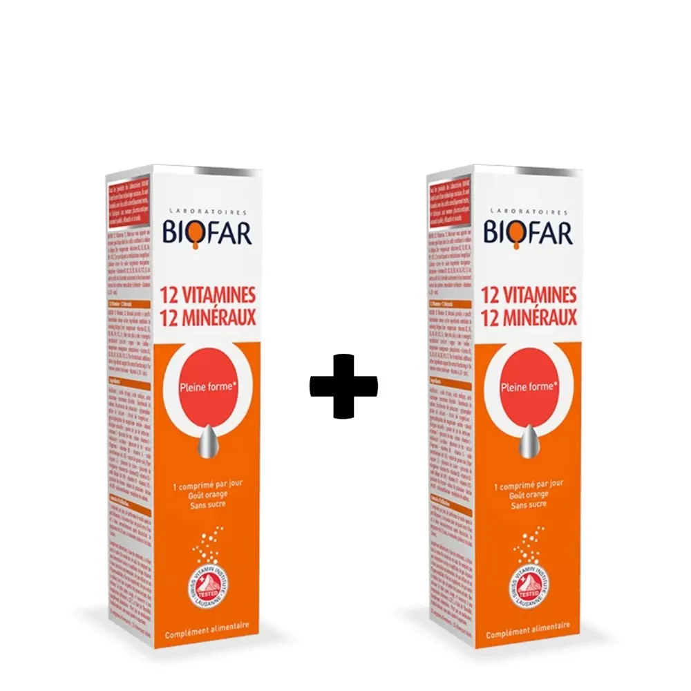 Biofar 2 CO Multivitamines Orange B20 أقراص فوارة (عرض ترويجي)