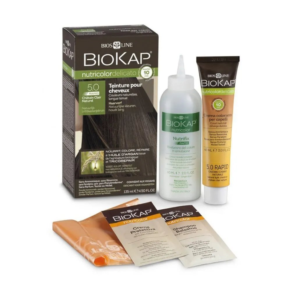 Biokap Nutricolor Delicato 5.0 كستنائي فاتح طبيعي