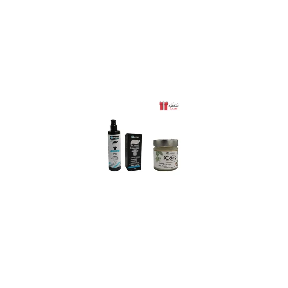 Biomask.s Man Gel nettoyant 200 ml + Huile à barbe Biorena offerte